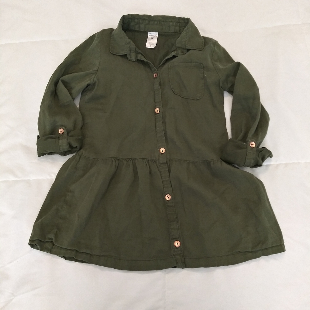 Carter's peplum button down polo long sleeve 7
